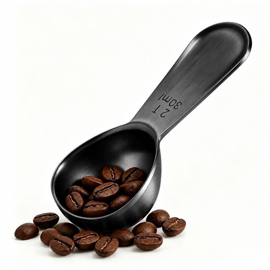 1 Pcs Coffee Scoop, 2 Tablespoon Measuring Spoon for Ground Coffee, Durable Stainless Steel, Easy to Use and Clean(Sl...