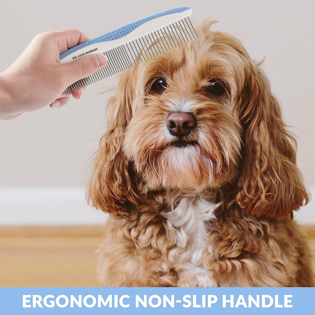 | Removes Tangles & For Dematting | Pet | Detangler | For Matted Hair | Metal | Great For Poodles & Goldendoodles (Sm... - Image 4