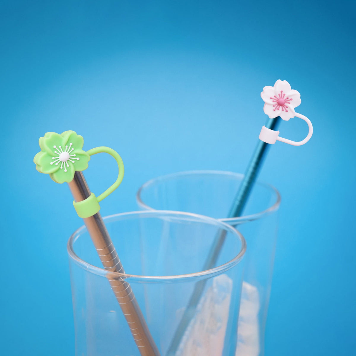 Silicone Straw Cap for 9-11mm Straws, Leakproof Reusable, BPA-Free & FDA-Compliant – Cute Floral Design for Easter Tr... - Image 5