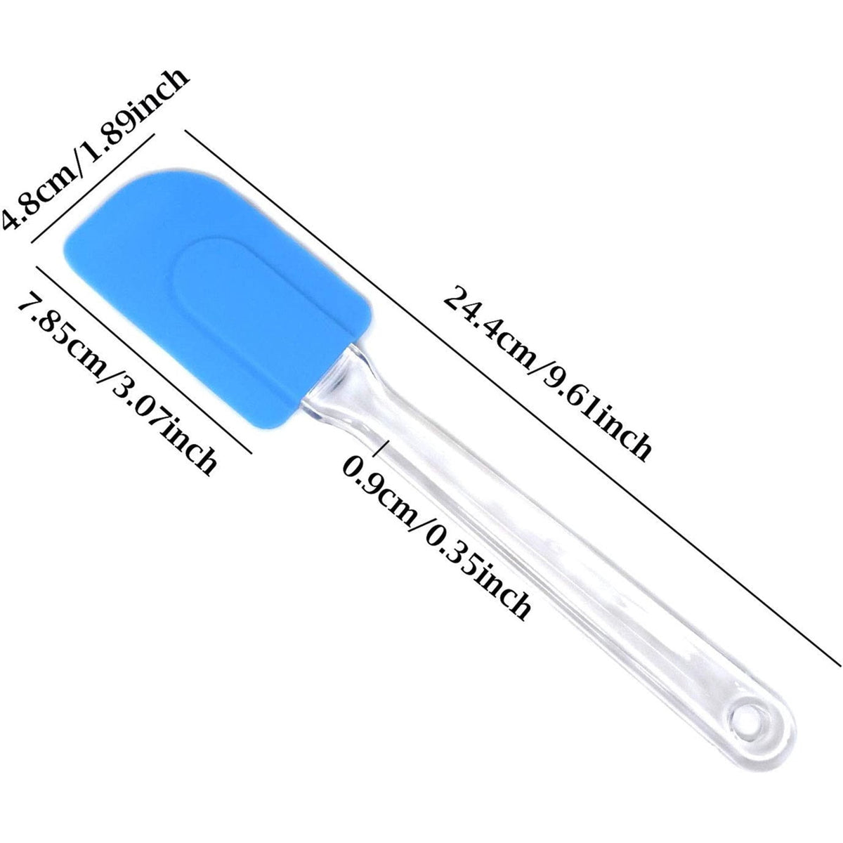 Silicone Spatula Set - Heat Resistant & Free - 4 Piece Nonstick Rubber Spatula for Cooking, Baking, Mixing, Frosting ... - Image 3