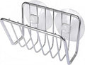 Toplife Sponge Holder for Kitchen Sink, Stainless Steel Suction Cup Sponge Caddy - Silver