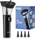 KAUGIC Manual Ear Wax Cleaner – Safe, Comfortable & Easy to Use Seamless One-Hand Operation, Black