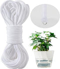 MAQIHAN Self Watering Rope - 50 Feet × 1/4 Inch Self Watering Rope for Plants, Wicking Cord for Vacation DIY Self-Watering System, Capillary Wick for Garden Potting Orchid Tomato Plants