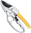 Premium Pruning Shears For Gardening, Work 3 Times Easier, Pruners Heady Duty, Sharp Garden Clippers Cuting Florist Flower, Hedge, Herb, Rose, Indoor Live Plants, Arthritis Weak Hand Snips