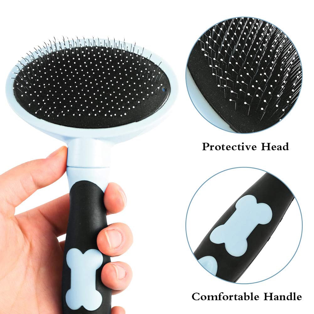 Comb and Brush for Long Hair, Gently Hair Brush and Sturdy Double Sided Grooming Comb, Puppy Hair Pin Brush for Small... - Image 4