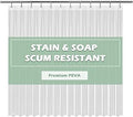 EHZNZIE Crystal Clear Shower Curtain Liner 72x72, PEVA Waterproof Bath Curtain, No Chemical Smell, 3 Weighted Magnets, Durable with Rustproof Metal Grommets