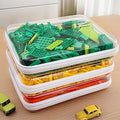 CoiiJoii 3PCS Large Clear Hard Shell Zippered Case, Diaper Bag Organizing Pouches, Waterproof Cosmetic Bag, Storage Organizer Bins.