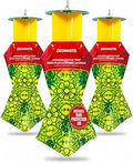 Catchmaster Japanese Beetle Traps w/Rain-Proof Cap 3-Pack & Dual Lure, Beetle Bag Trap, Hanging Beetle Catcher, Pest Control for Backyard & Garden, Plants, Trees, Vegetables & Flowers