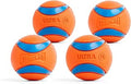 Chuckit! Ultra Ball Dog Toy - Medium Bouncy Fetch Balls For Dogs 20-60 lbs - Made from Durable Rubber - Floating Water Pet Toys - Size Medium - 2.5-inch Diameter - Pack of 4