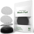 LE TAUCI Plant Pot Hole Mesh Pads, 2-Inch Round Flower Pot Drainage Covers, Prevent Soil Loss, Durable Reusable, Bonsai Bottom Grid Mat, Gardening Essentials, 50-Pack