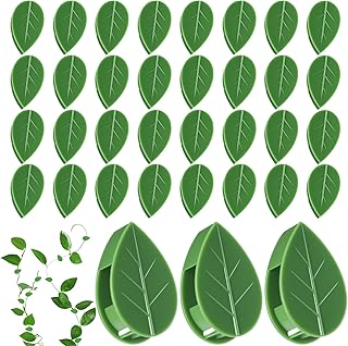 60 Pcs Plant Wall Clips, Plant Climbing Wall Fixture Clips, Wall Vines Fixing Clips with 72 Adhesive Stickers, Self-Adhesive Plant Fixer for Vine Support and Indoor Outdoor Decoration