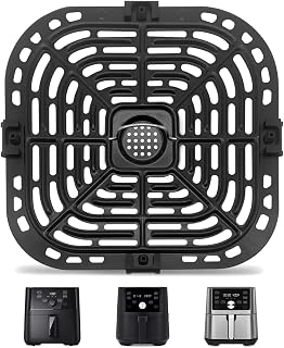 Air Fryer Replacement Tray for Instant Pot Vortex 6 in 1 6 QT Gourmia GAF735 6 QT, Original Air Fryer Accessories Grill Pan Plate Crisper Plate Rack Parts,Dishwasher Safe