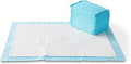 Basics X-Large Heavy Duty Absorbent Puppy Potty Pads, Leak-Proof, Quick-Dry, Super Absorbent Gel Technology for Dog Training, 28 x 34 Inches, Blue & White, Pack of 50