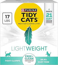 Purina Tidy Cats LightWeight Free and Clean Unscented, Multi-Cat, Clumping, 99.9 Percent Dust Free Cat Litter - 17 lb. Box