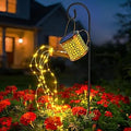 Solar Watering Can Lights Waterproof, Solar Lights Outdoor Decorative Garden Decor Metal Hanging Lights for Outside Patio Pathway Yard, Christmas Birthday Gardening Gifts