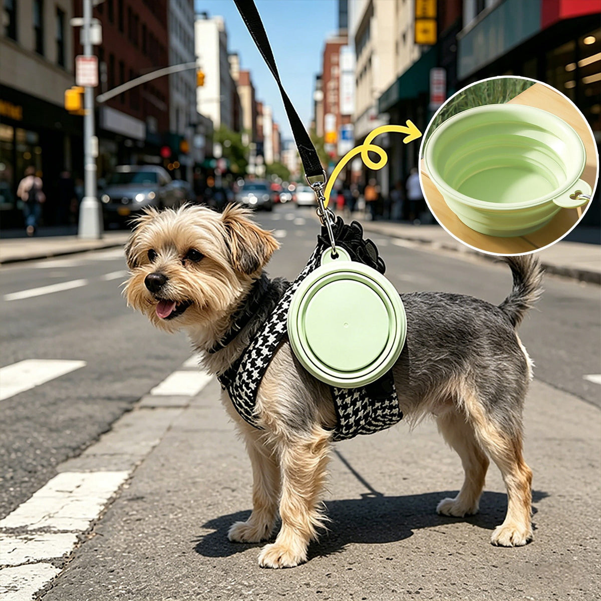 Silicone Collapsible Dog Bowls & Cat Bowls, Portable Travel Bowls, Foldable Food Water Feeding Dishes for Dogs Cats - Image 4