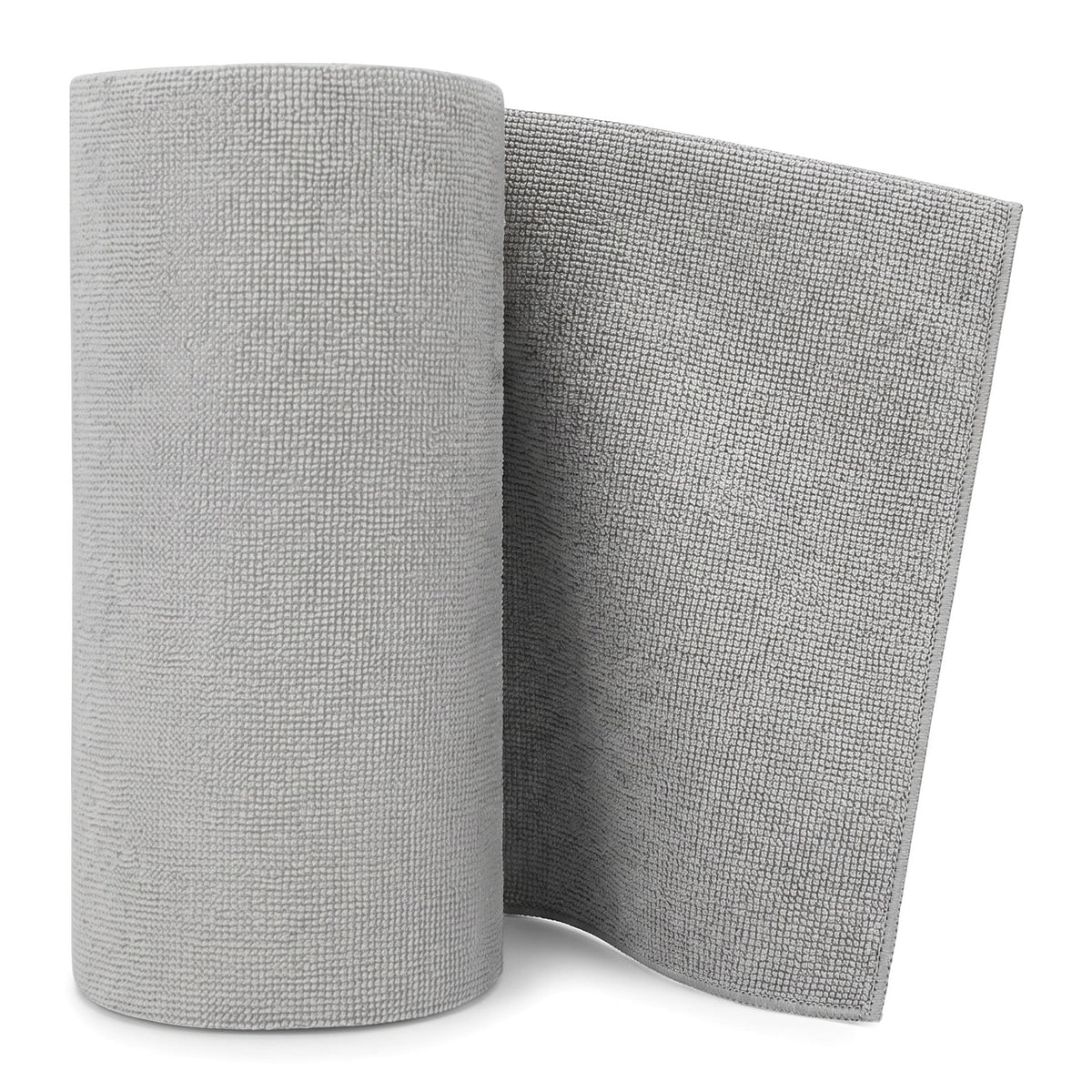 75-Pack Cloth Roll, Reusable Tear-Away Washable Towels, Ultra Absorbent Rags for Car, Home, Garage & Shop (Grey)