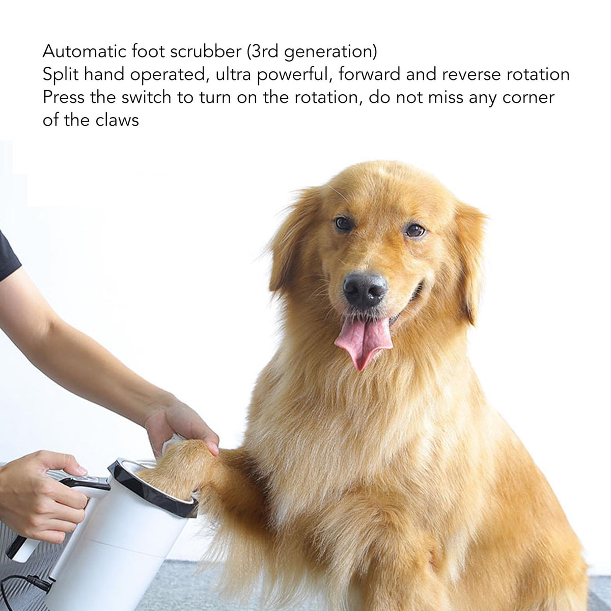 Dog Paw Cleaner Multifunction Powerful Silicone Bristles Rechargeable Portable Pet Paw Washer Cup for Large Dogs Blac... - Image 5