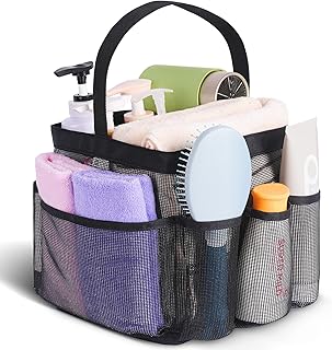 EUDELE Mesh Shower Caddy Portable for College Dorm Room Essentials, Shower Caddy Dorm with 8-Pocket Large Capacity for Beach, Swimming, Gym, Travel essentials