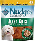 Blue Buffalo Nudges Chicken Jerky Cuts Natural Dog Treats, Tender & Meaty Dog Snacks, Healthy Reward or Training Treat, Made in the USA with Real Chicken, No Artificial Preservatives, 36 oz.