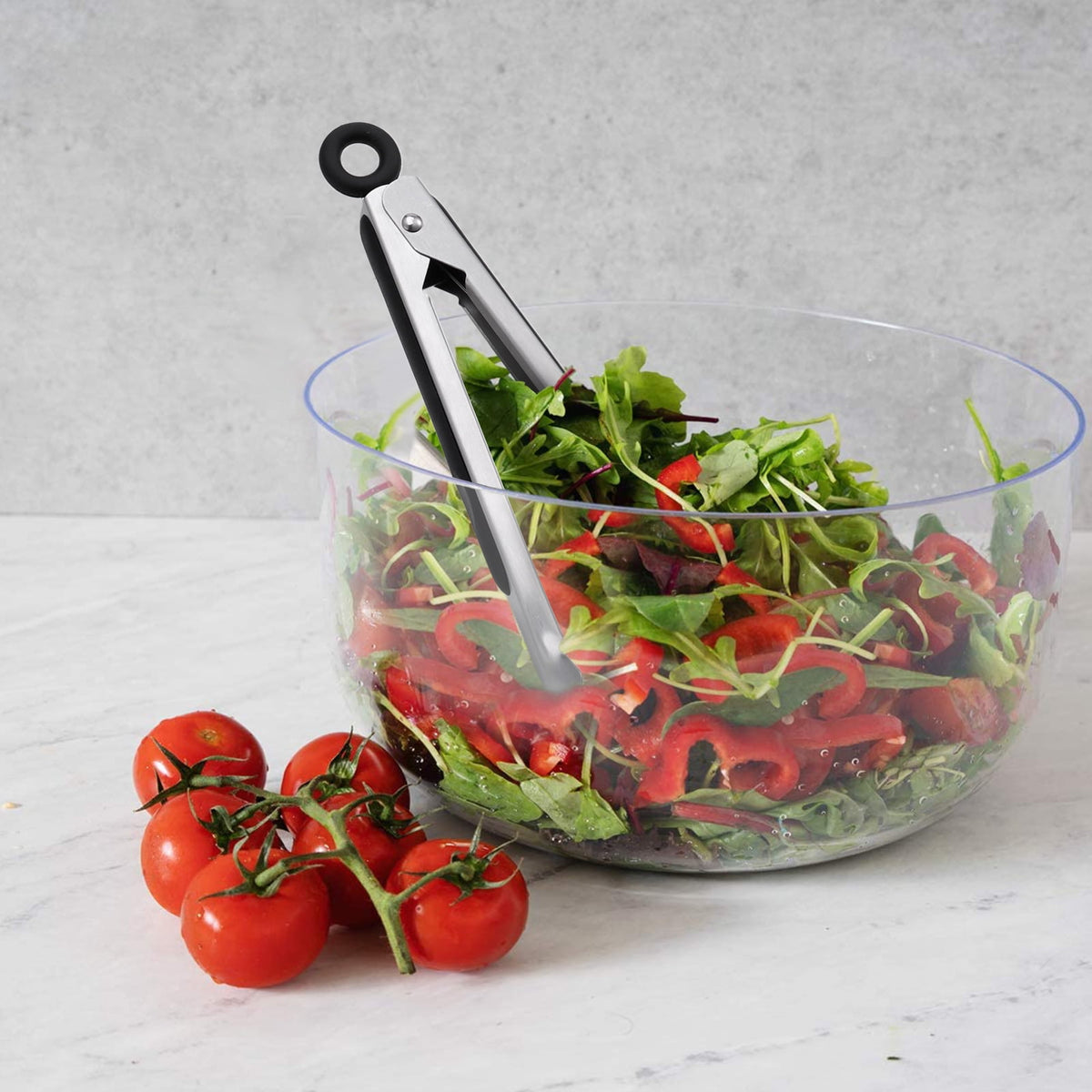 3 Pcs Kitchen Tongs for Cooking,8'' 10'' 13'' Stainless Steel Serving Tongs Barbecue Tongs with Non-Slip Grip for Coo... - Image 4