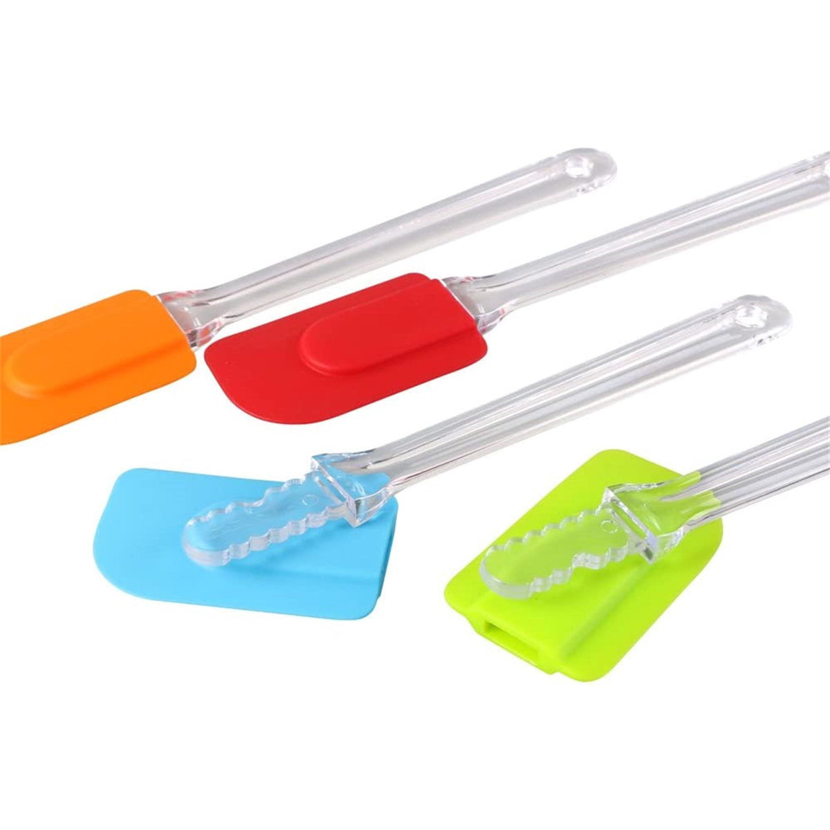 Silicone Spatula Set - Heat Resistant & Free - 4 Piece Nonstick Rubber Spatula for Cooking, Baking, Mixing, Frosting ... - Image 6