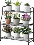 Simple Trending Plant Stand Outdoor Indoor 3 Tier Metal Waterproof Plant Shelf for Living Room Balcony Garden