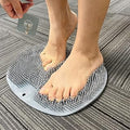 Shower Foot Scrubber Mat Back Washer Exfoliating Bath Wash Pad Wall Mounted Slip Suction Cups for Use in Cleaner Men and Women