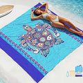 BYDOLL Beach Blanket Waterproof Sandproof Large, Oversized 78''X81''/10'X9' Lightweight Waterproof Outdoor Beach Mat for Travel Camping Vacation Sand Free Essentials Blanket