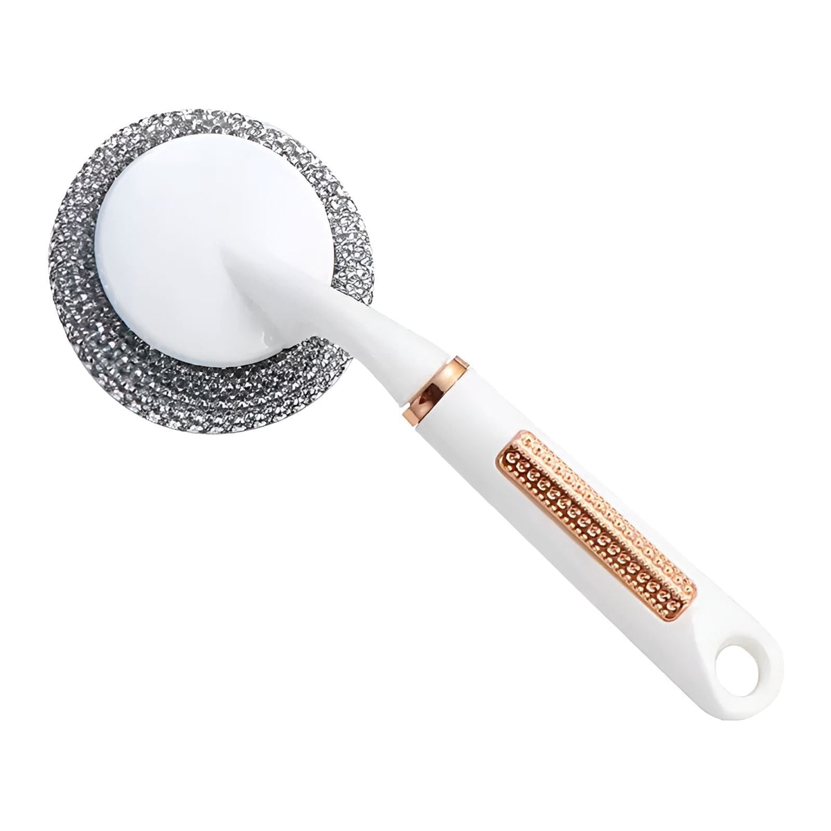 Silicone Dish Scrubber,Easy to Clean Dish Sponges Kitchen,Long-Handled Pot Brush Cleaning Sponges,White