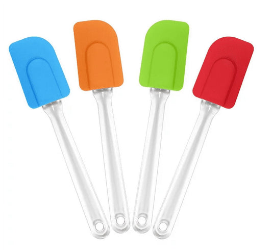 Silicone Spatula Set - Heat Resistant & Free - 4 Piece Nonstick Rubber Spatula for Cooking, Baking, Mixing, Frosting ...