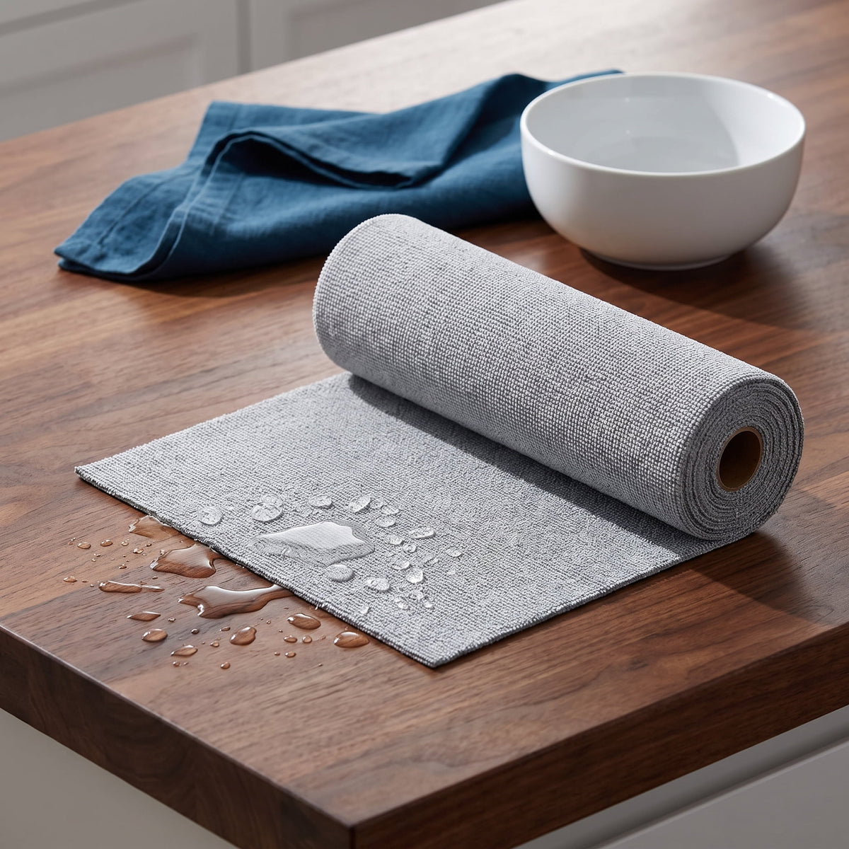 75-Pack Cloth Roll, Reusable Tear-Away Washable Towels, Ultra Absorbent Rags for Car, Home, Garage & Shop (Grey) - Image 2